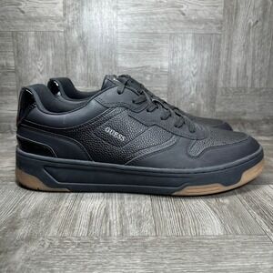 Guess Jerren Sneakers Mens 13 Black Gum Sole Low Top Streetwear NEW